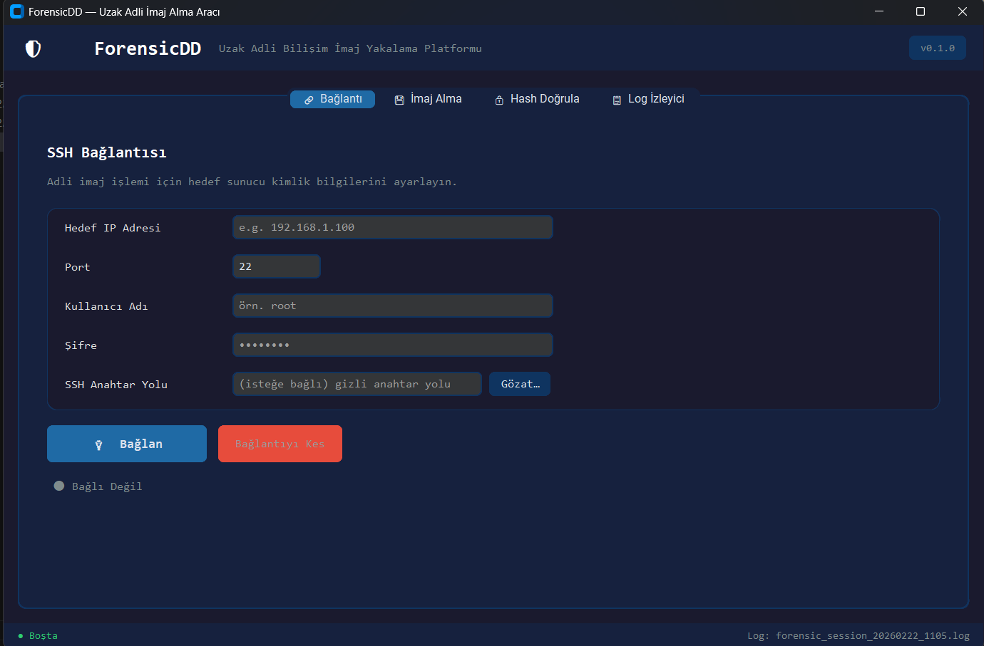 ForensicDD Adli Bilişim Aracı